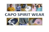 CAPO SPIRIT WEAR - Amazon Web Services · CAPO SPIRIT WEAR . Spirit wear colors and items are not limited to the ... Black Anthracite Navy Sapphire Valor Blue Cornsilk White Capo