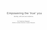 Empowering the ‘true’ you - Network Autism...Empowering the ‘true’ you Dr Catriona Stewart Edinburgh 2019 thank you for listening SWAN is a Scottish Charitable Incorporated