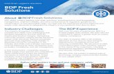 BDP Fresh Solutions€¦ · global supply chain partner who understands these needs and provides the solutions necessary to meet the demands. These solutions must include product