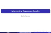 Interpreting Regression Resultsdidattica.unibocconi.it/mypage/dwload.php?nomefile=... · Interpreting Regression Results Interpreting regression results is not a simple exercise.