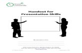My educators were · Learning Objectives By the end of this program, participants (you) will be able to: Identify characteristics that represent effective presentation skills, Discuss