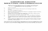 CHURCH GROUP MEETING INFORMATION - Just For Youthjustforyouth.com/download/church_group_materials.pdf · Please feel free to adapt, omit, and/ or add to any of these suggestions as
