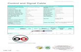 Control and Signal Cable - AutomationDirect · Q7121-1 3 22 7 0.172 [4.37 mm] 30 0.0179 $0.29 Q7121-1 Unshielded 3-Conductor 22AWG Cable Specifications Conductors Gauge & Stranding