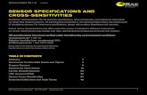 SENSOR SPECIFICATIONS AND CROSS-SENSITIVITIES · Supported Instruments: AreaRAE, MultiRAE IR, MultiRAE Plus, QRAE, RAEGuard, RAEGuard S Catalytic Bead LEL-1 Sensor Response Data Compound