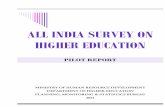 ALL INDIA SURVEY ON HIGHER EDUCATION · The methodology for the Pilot Survey has evolved in stages. The planning for the Pilot survey was preceded by three meetings of the Task Force.