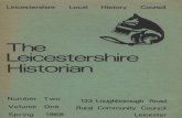 The Leicestershire Historian · grandparents born -..dthin a small radius, preferably-i.'ithin the same county. iV/elve of ny -sixteen came;:ithin this category, but the gain, seemingly,
