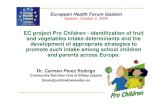 EC project Pro Children - identification of fruit and vegetables …ec.europa.eu/health/archive/ph_determinants/socio_economics/docu… · vegetables Children develop skills to identify