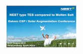 NEST type TES compared to Molten Salt · TNO is one of Europe’s largest research institutions, located in the Netherlands. TNO, has conducted a comprehensive and detailed study,