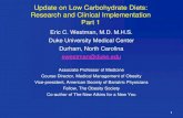 Update on Low Carbohydrate Diets: Research and Clinical ...assets.a4m.com/assets/webcasts/webcast_pdfs/2013... · 2/6/2013  · Effect of Very Low Carbohydrate Diets or Starvation