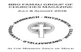 BRO FAMAU GROUP OF CHURCHES CHURCHES ...btckstorage.blob.core.windows.net/site14097/July_Aug...6 WORSHIP in July 2018 Sunday 1st July Fifth Sunday after Trinity Cilcain 11.00 Morning