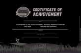 CERTIFICATE OF ACHIEVEMENT · scholastic.com/summer Participated in the 2016 Scholastic Summer Reading Challenge and read minutes this summer! Principal, Teacher, Parent