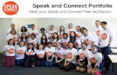 Speak and Connect Portfolio · Speak and Connect Portfolio Meet the Speak and Connect Support team! Favourite Australian food or meal? Pavlova Favourite weekend activity? Spending