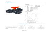 3-way Ball Valve S4 files/PAGE 10/3 Way PVC Ball Valve S4.pdf · 3-way Ball Valve S4 hand operated Page 3 of 7 PP Possible connections PP fusion socket / fusion spigot / threaded