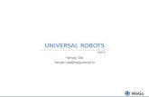 UNIVERSAL ROBOTS · 2019. 10. 13. · Universal Robot의MATLAB Toolbox 소개하기 • This tool box interfaces industrial manipulators form Universal Robots with MATLAB. • The