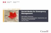 Social Media for Emergency Management Recovery: Social media as detective Violent demonstrators and
