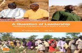 A Question of Leadership...quietly behind the scenes. In the weeks that followed, the SPLM-N went into a gradual downward spiral. The two sides lost confidence in one other, with each