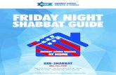 SHABBAT ACROSS AMERICA & CANADA FRIDAY NIGHT … · Locations offer a Friday night explanatory service followed by a festive Shabbat dinner. All locations are provided with a step-by-step