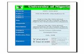 University of Nigeria · 2015. 9. 1. · University of Nigeria Virtual Library Serial No ISSN: 1119-5819 Author 1 NWAUBANI, Okechukwu O. Author 2 Author 3 Title Improving the Educational