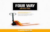 Four Way - Cisco-Eagle, Inc. · The Low Profile Four Way (MW) and Ultra Low Profile Four Way (UW) helps you be more efficient. It easily moves 4-way entry pallets in all four directions,