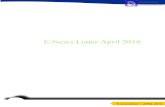 E-newsletter | APRIL 2016 · E-newsletter | APRIL 2016 Introduction Municipality is usually known as an urban administrative division having corporate status and usually powers of