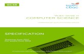 WJEC GCSE in COMPUTER SCIENCE...GCSE WJEC GCSE in COMPUTER SCIENCE APPROVED BY QUALIFICATIONS WALES SPECIFICATION Teaching from 2017 For award from 2019 This Qualiﬁcations Wales