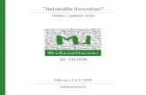 “Sustainable Innovation˝ - Milano Unica...MILANO UNICA 28^ EDITION — “SUSTAINABLE INNOVATION˝| 3 “Sustainable Innovation˝ 5.6.7 FEBRUARY 2019 Sustainability is a life style