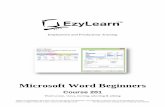 Employment and Productivity Training · 201 Microsoft Word Training Course Workbook v2016-FINAL ©2005-2015 Steve Slisar - 5 - Phone: 1300 888 869 Quick Commands For common commands
