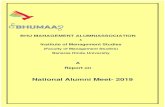 National Alumni Meet - 2019 Report 2019.pdf · Introduction Institute of Management Studies, Banaras Hindu University hosted its National Alumni Meet on this jovial note where it