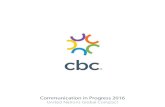 Communication in Progress 2016tesaliacbc.com/wp-content/uploads/2017/03/United... · Therefore, in 2016, we continued strengthening relations with our strategic partners and alliances