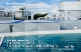 HYDROMATIC SUBMERSIBLE SOLIDS HANDLING PUMPS · Hydromatic solids handling pumps are available with a wide range of impellers for different applications. Pump-out vanes on the top