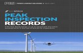 PEAK INSPECTION RECORDS - Home - SkySpecs...Challenge. Our pitch deck then focused on bridge inspection, which is not clean energy related, so it took a few wise words from an advisor