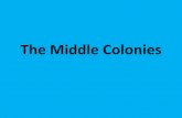 The Middle Colonies - Hazleton Area High School · 2012. 7. 2. · •New York, New Jersey, Pennsylvania, Delaware are all middle colonies •The middle colonies were very diverse