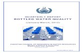 QUARTERLY REPORT BOTTLED WATER QUALITYpcrwr.gov.pk/Bottled Water/Bottled Water Jan-March 2015.pdf · diseases in Pakistan. According to the World Health Organization (W HO) 25-30%