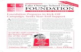 Foundation Prepares to Kick Off Campaign, Seeks Year-End ...losfoundation.org/wp-content/uploads/2016/02/Newsletter_2009_Fall… · Campaign, Seeks Year-End Support A s the year comes