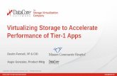 Virtualizing Storage to Accelerate Performance of Tier-1 Apps · •Easily take advantage of advances in hardware technology • Complete set of cross-platform storage services •