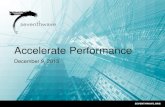 Accelerate Performance - Seventhwave · and Accelerate Performance December 9, 2015. 30 ComEd is an electric delivery company providing service to 3.8 million customers Service territory