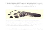 BARACK OBAMA’S IDENTIFICATION FOOTPRINT · 2017. 7. 21. · BARACK OAMA’S IDENTIFIATION FOOTPRINT: Infant to Adult Footprint Comparison (Jan. 2015) 1 BARACK OBAMA’S IDENTIFICATION