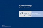 Qalaa Holdings - Amazon S3 · May 2016 Qalaa Holdings Investor Presentation. 2 Important Notice . ... Presentation constitutes “targets” or “forward-looking statements,” which