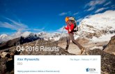 Q4 2016 Results - Aegon N.V. ... Q4 2016 Financials Slide 18- 23 Q4 2016 Capital and Assumptions Slide