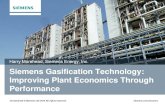 Harry Morehead, Siemens Energy, Inc. Siemens Gasification ...€¦ · Trends in the Global Gasification Market . Polygeneration, IGCC (with CCS) Coal to Chemicals . Asia / Australia