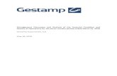 Gestamp Automoción, S.A. May 18, 2020€¦ · Forward looking statements and other qualifications The following discussion and analysis is based on and should be read in conjunction