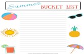Summer Bucket List PrintableBucket+List... · 2019. 5. 16. · Title: Summer Bucket List Printable Author: Rebecca Benson Keywords: DADZ9qiyCZg,BACYhAbJwsE Created Date: 5/16/2019