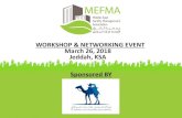 WORKSHOP & NETWORKING EVENT March 26, 2018 Jeddah, KSA …mefma.org/images/stories/Brochures/March26presentation.pdf · 2018. 3. 29. · As developments in the GCC sector become more