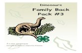 Family Back Pack #3 - UCCE Sonomacesonoma.ucdavis.edu/files/27802.pdf · A Pillow-Saurus Supplies Needed: Brown paper bag Dinosaur Pattern, or create you own pattern Fabric One of