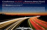 Conference ALERT - Reserve dates Now!!€¦ · Conference ALERT - Reserve dates Now!! Deadline for abstract submission June 1 2016 Keynote Speakers Professor Albena Yaneva , University