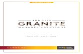 BUILT FOR YOUR LIFETIME - Sun Life Global Investments · Built for your lifetime. When we built Sun Life Granite Managed Solutions, we put a lot of thought into why people save for