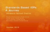 Standards Based IEPs: A Journey · 2020. 4. 14. · Standards Based IEPs: A Journey Hillsboro School District . Elaine Fox, Executive Director of Student Services . ... state standards