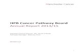 HPB Cancer Pathway Board...4 1. Introduction – the Pathway Board and its vision This is the annual report of the Manchester Cancer HPB Pathway Board for 2014/15. This annual report