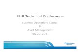 PUB Technical Conference · Corporate Value Framework Financial •Maximize cost savings •Increase efficiency Reliability •Maintain customer service •Increase customer satisfaction