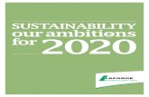 SUSTAINABILITY our ambitions for2020 · approach initiated 10 years ago. our Sustainabilility ambitions 2020 commit our group to very concrete objectives and makes a strong contribution